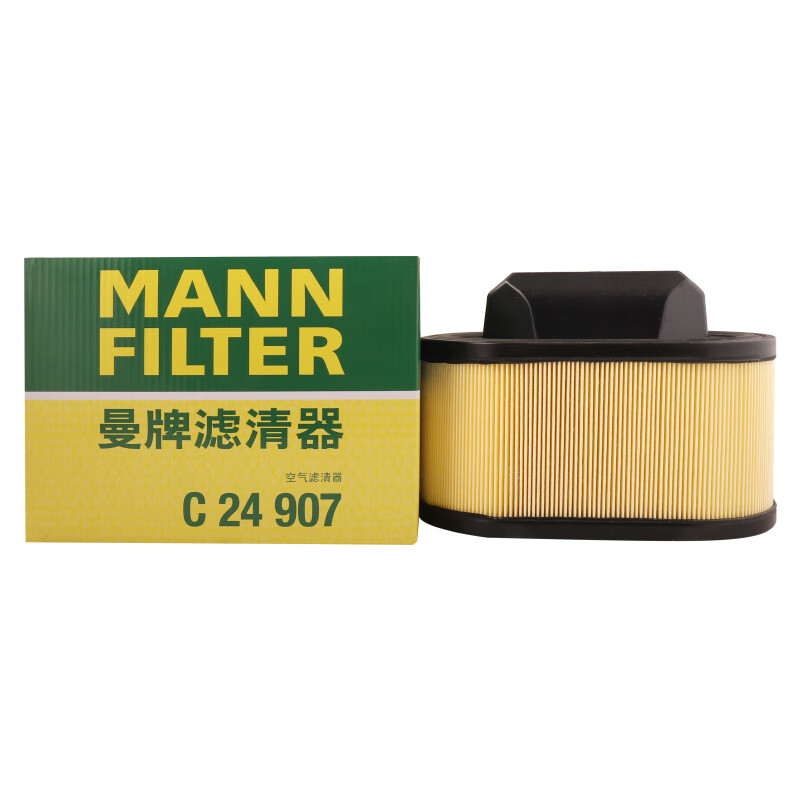 曼牌滤清器 曼牌（MANNFILTER）空气滤清器空气滤芯空滤C24907玛莎拉蒂总裁3.0T3