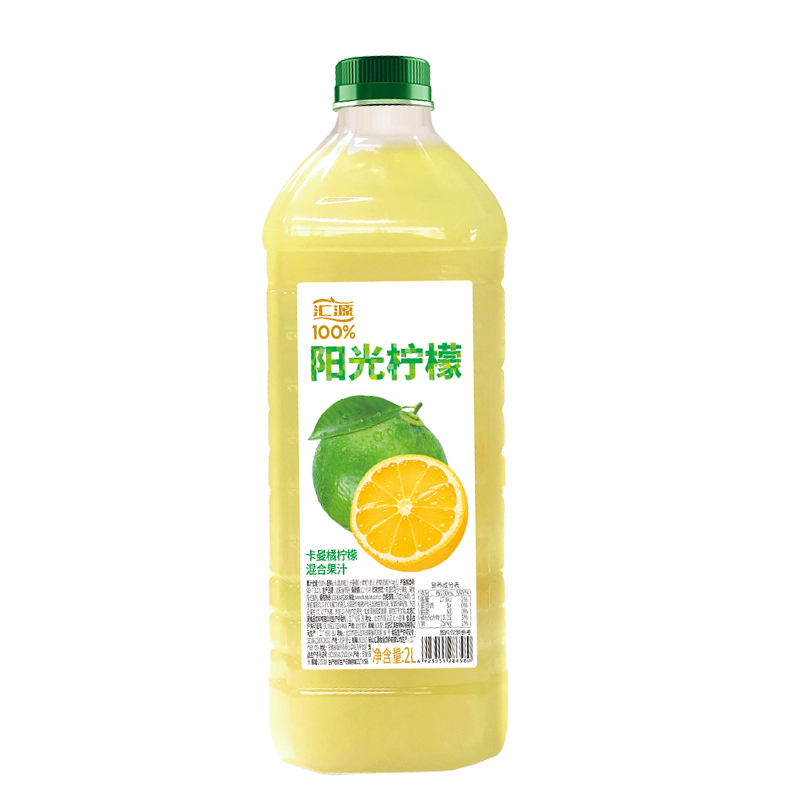 汇源阳光柠檬混合果汁2L*1瓶 券后13.9元