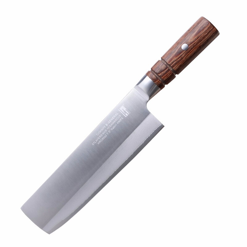 tuoknife 拓 TUOBITUO 拓 黑将系列 大马士革钢厨师刀 7.5寸 多功能厨房切肉刀 159