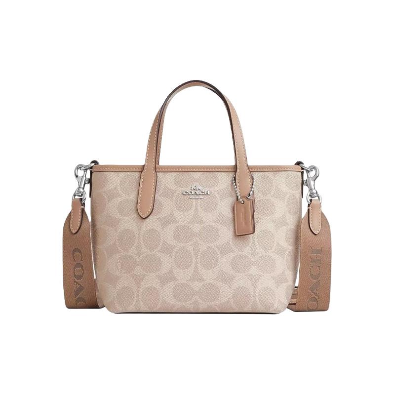 COACH City 15品牌徽标可拆卸肩带涂层帆布时尚托特包 1159.15元（需用券）