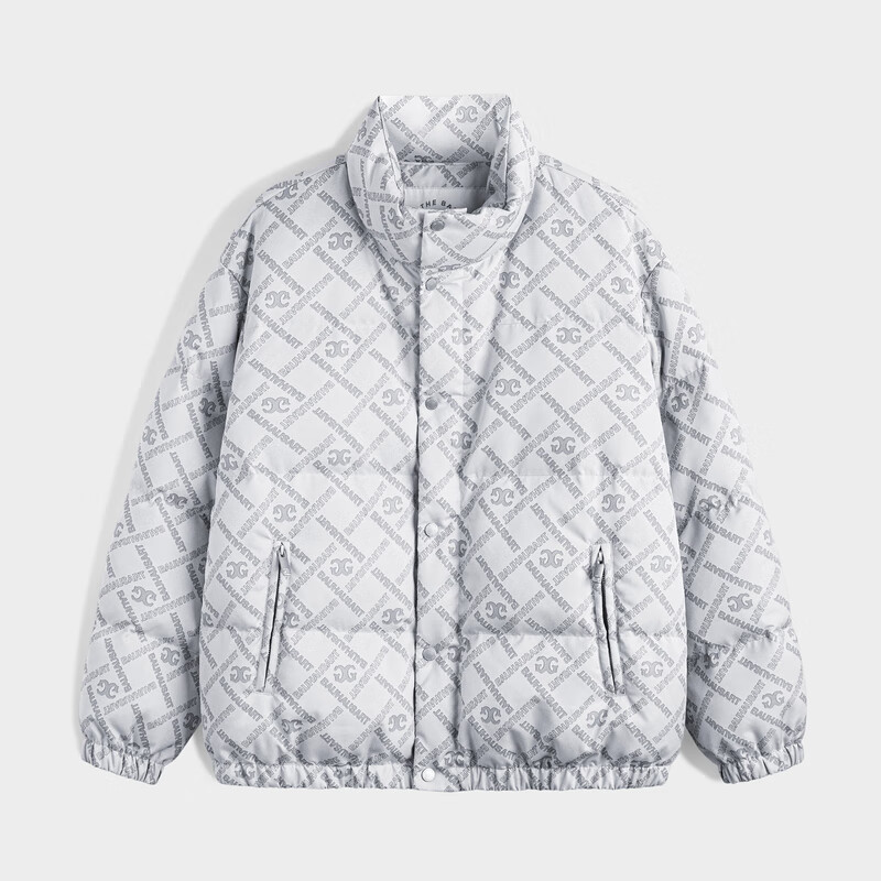 GXG 大牌清仓甩卖!灰色提花短款羽绒服 GEX1D2529724 259元
