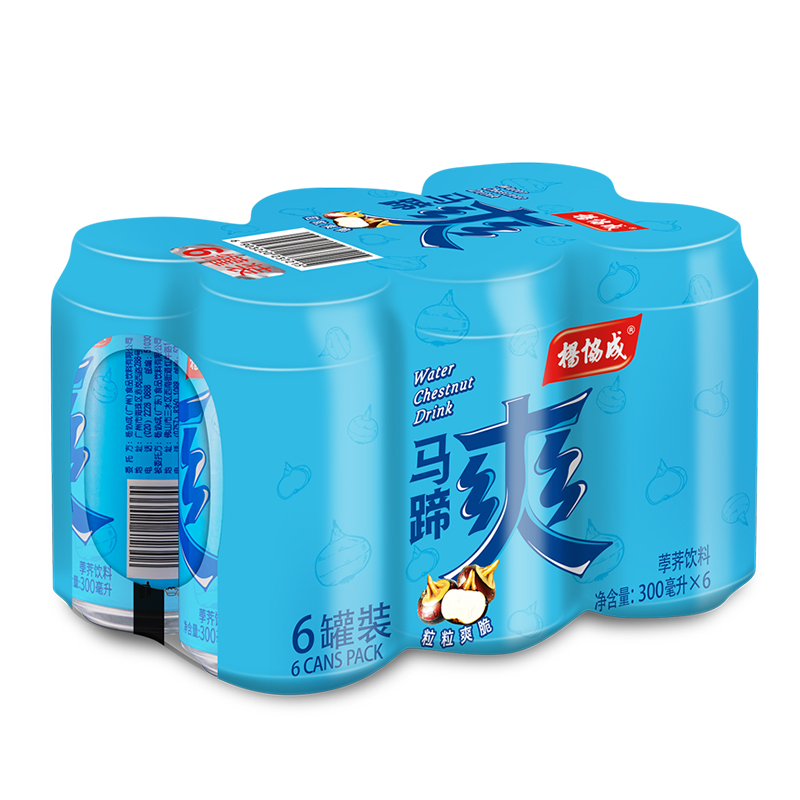 yeo's 杨协成 低糖马蹄爽果肉饮料300ml*6罐 29.26元