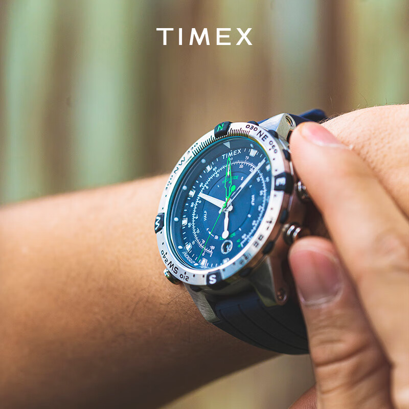 TIMEX 天美时 男表 远征系列发光指南针手表 计时户外运动石英欧美表节日礼