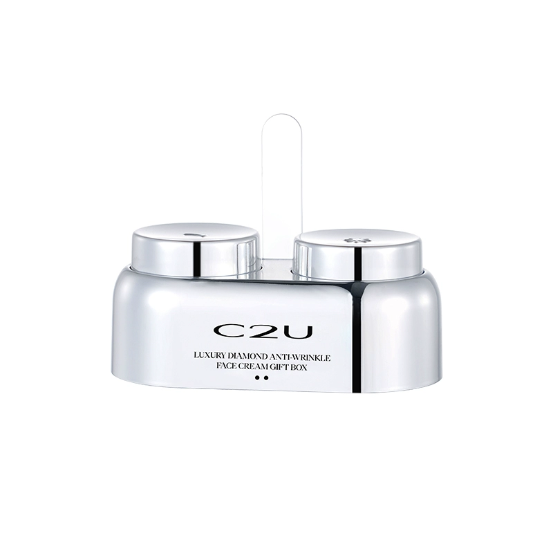 C2U 奢宠晶钻抗皱抚纹面霜礼盒 18g+18g ￥29.9