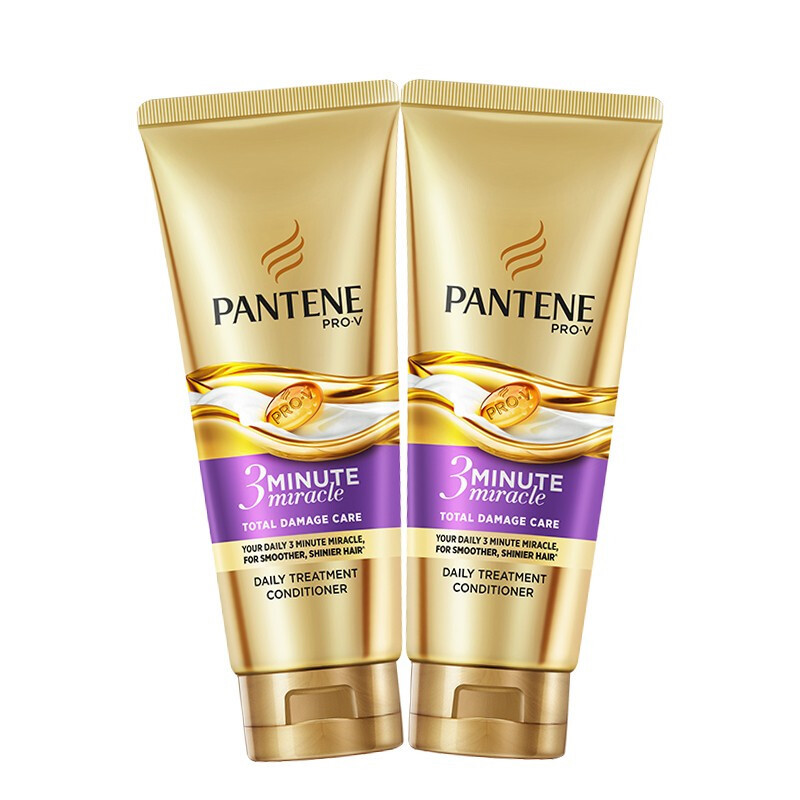 PANTENE 潘婷 3分钟奇迹护发素柔顺氨基酸多效损伤修护180ml*2洗护滋养 59.9元