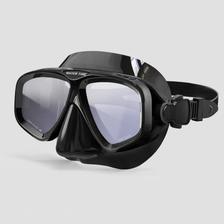 WATERTIME 蛙咚 成人潜水镜护鼻防呛水游泳训练浮潜面具自由潜装备护目镜 67.5