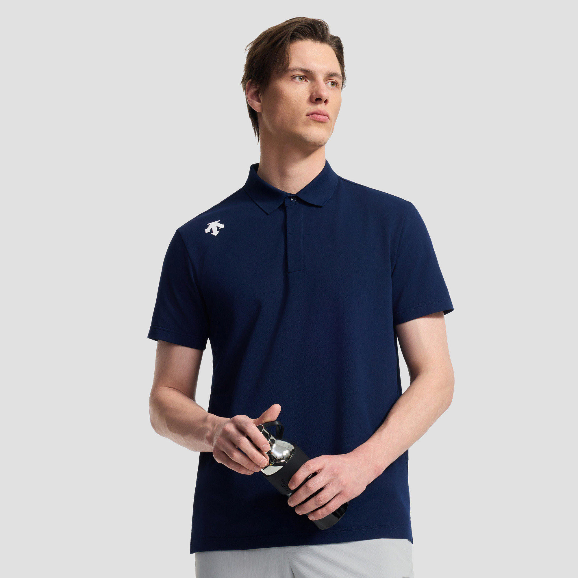 移动端：迪桑特 TRAINING系列 男士短袖POLO衫 D6291TPS58 580元（淘金币可抵6.9元