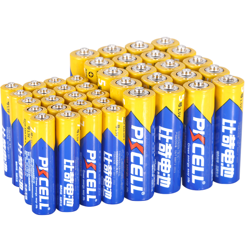有券的上:比苛 R6P 5号碳性电池1.5V 20粒+RO3P 7号碳性电池 1.5V 20粒 40粒装 11.9元(需用券)