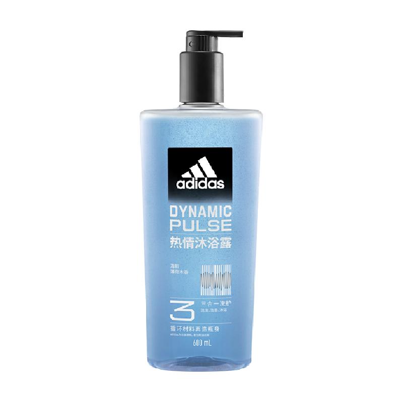 adidas 阿迪达斯 男士全洗发沐浴洁面三合一热情沐浴露600ml ￥19.2