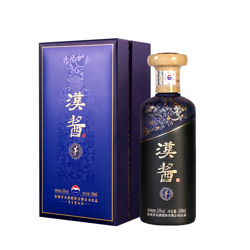 移动端、京东百亿补贴：MOUTAI 茅台 汉酱 茅 53%vol 酱香型白酒 500ml 单瓶装 587