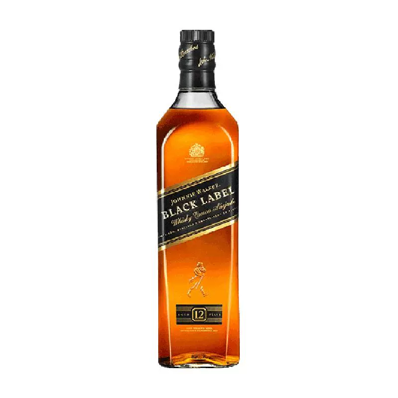 JOHNNIE WALKER 尊尼获加 12年 黑牌 调和 苏格兰威士忌 40%vol 700ml ￥144.4