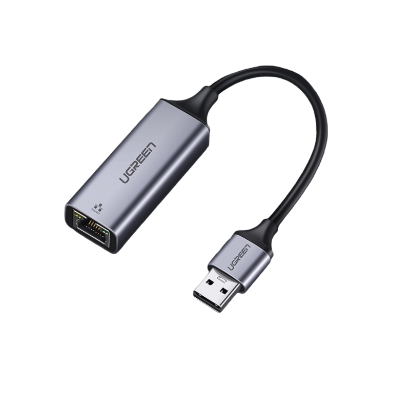 绿联 CM209 免驱铝壳款 USB-A转RJ45 0.1m 灰色 59.9元