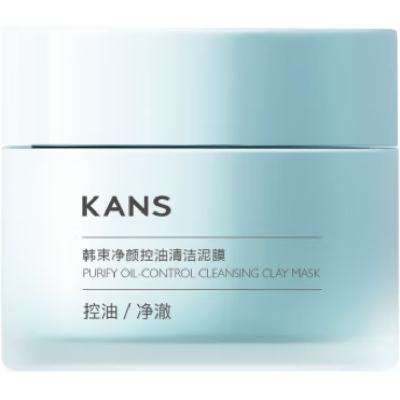 PLUS会员、需首购：KANS 韩束 净颜控油清洁泥膜 95g 赠5g*2 50.55元包邮（需用券