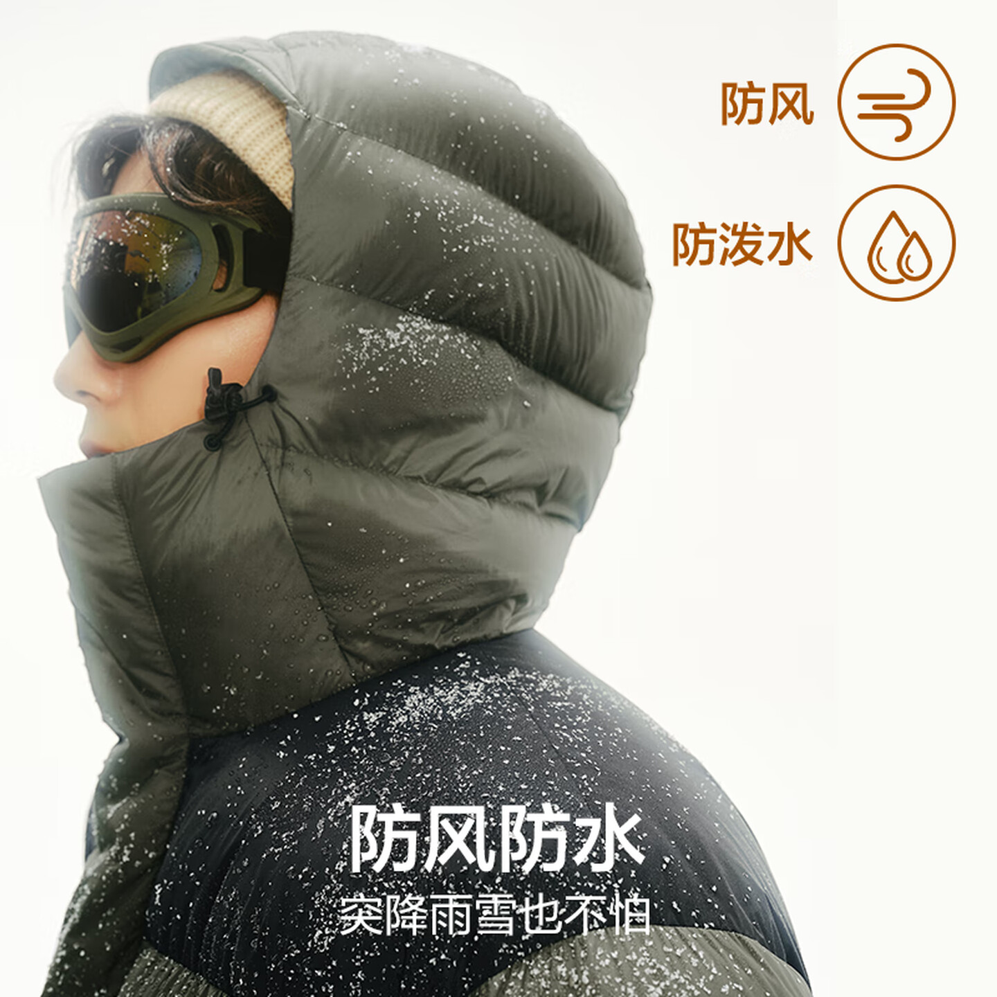 网易严选 248g+充绒 90%鲜绒热吐司Pro三防超蓬零压加厚连帽羽绒服 男女同款 3