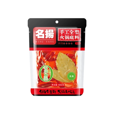 名扬 牛油麻辣火锅底料400g x4件 73.2元（需领券，合18.30元/件）