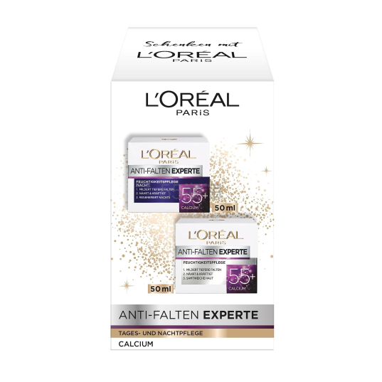 L'Oreal Paris 欧莱雅抗衰老抗皱保湿护理套装，2晚霜50ml+保湿50ml ¥63.9 - 线报酷