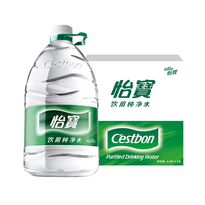 88VIP：C'estbon 怡宝 纯净水4.5L*4桶 22.85元