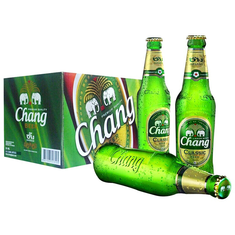 Chang 象牌 泰国大象啤酒 320mL 24瓶 181.09元