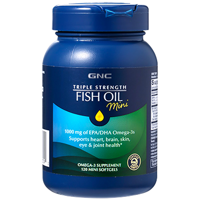 GNC 健安喜 三倍浓缩深海迷你鱼油软胶囊 120粒 62元（需用券）