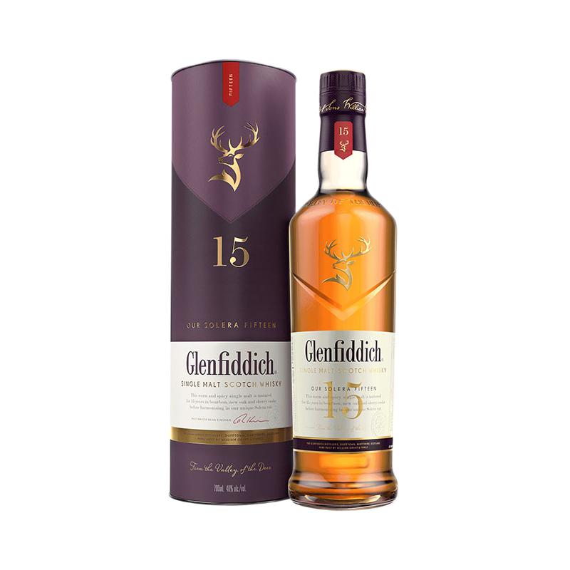 格兰菲迪 15年 苏格兰单一麦芽威士忌 1000ml 进口洋酒 大容量装 361.25元