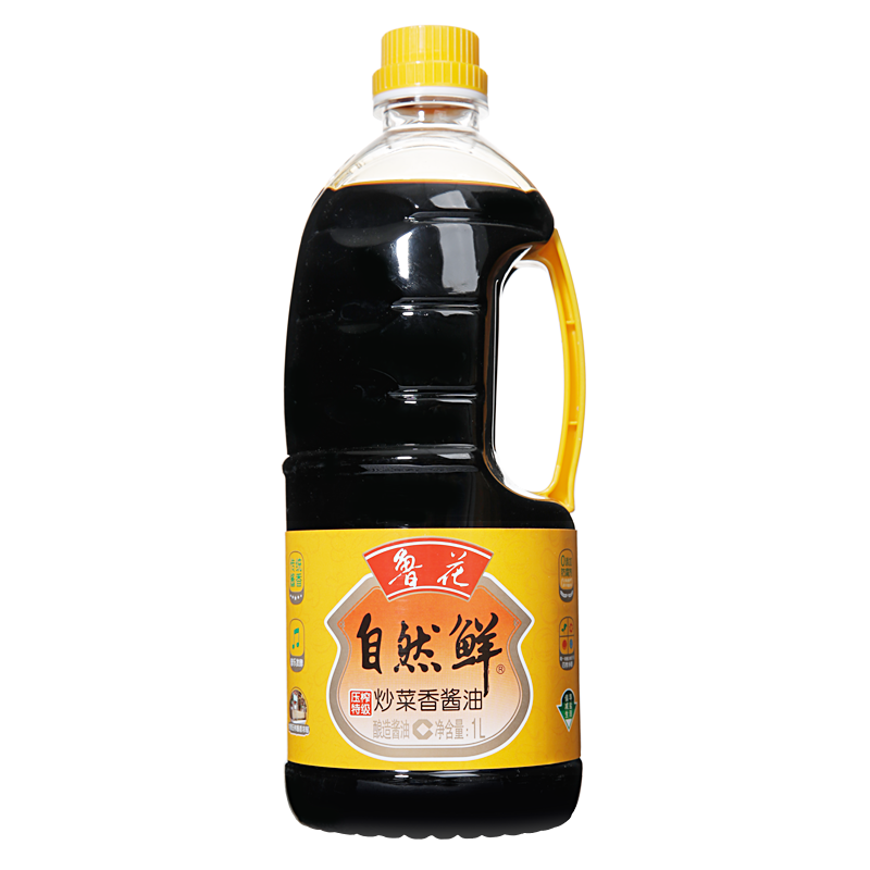 PLUS会员：luhua 鲁花 自然鲜炒菜香酱油 1L＊2件 15.8元包邮、7.9元/件（多重优