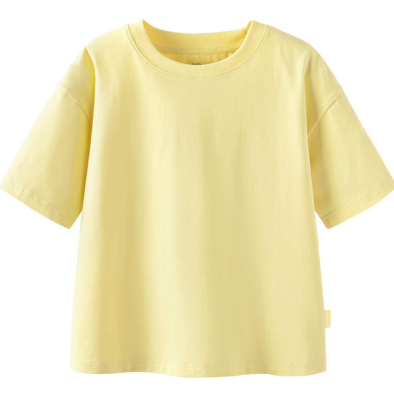 迷你巴拉 男童女童短袖T恤*3件 蛾黄 24.9元/件（共74.7元）