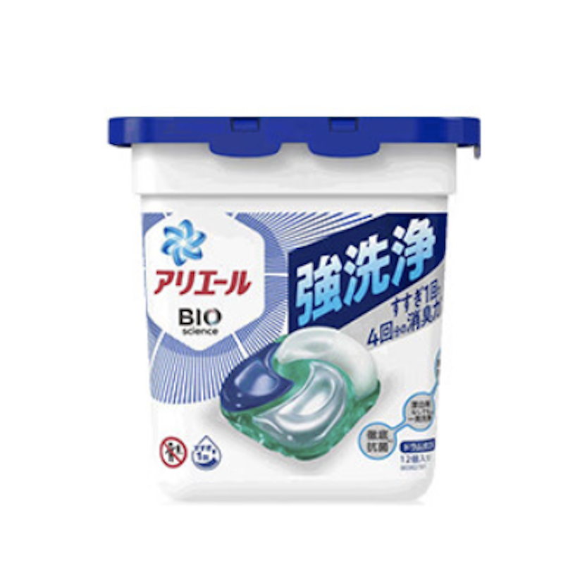 P&G 宝洁 碧浪4D洗衣球日本进口除菌留香强力洁净清香家庭装洗衣凝珠6盒 76.3