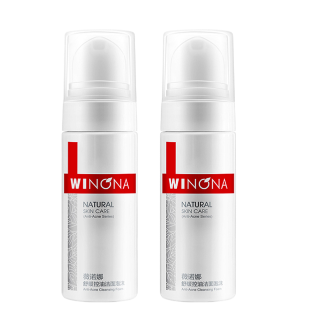 88VIP：WINONA 薇诺娜 舒缓控油洁面泡沫 50ml*2瓶 28.4元