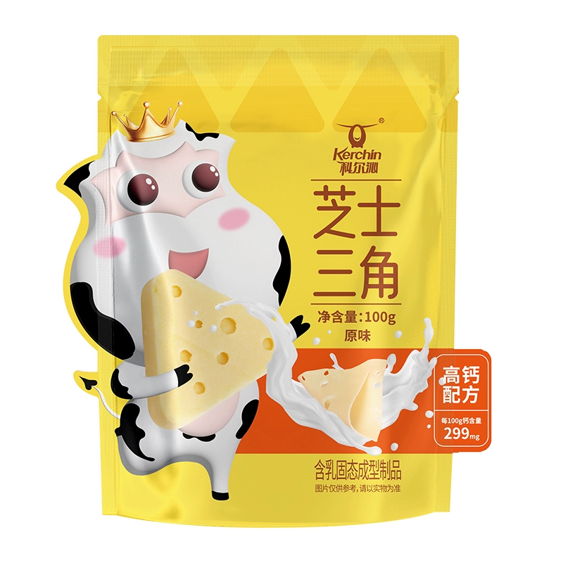 科尔沁芝士三角鲜乳奶条奶贝贝100g*5袋 券后28元