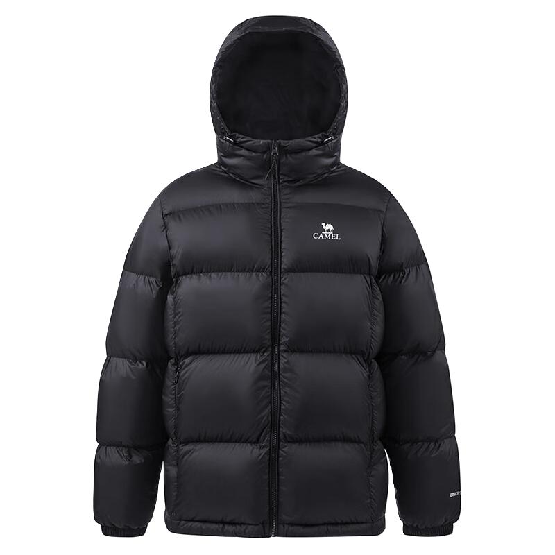 骆驼 男女同款 90%绒短款连帽羽绒服 充绒量171g M34CR07674B 289元