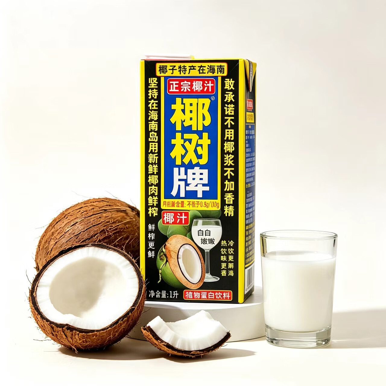 椰树 海南椰树牌椰汁 1L*12盒 正宗椰汁植物蛋白饮料家庭聚会 6月椰汁 25元