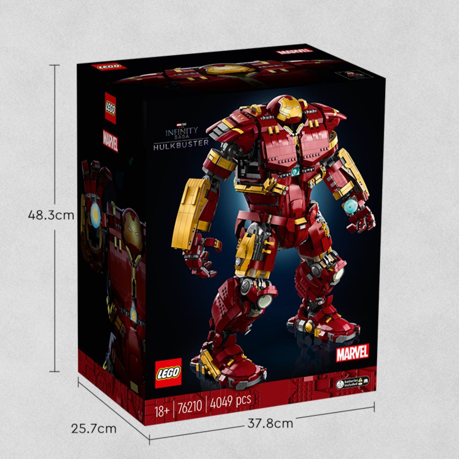 百亿补贴：LEGO 乐高 积木76210 钢铁侠反浩克机甲 超级英雄系列 2352元