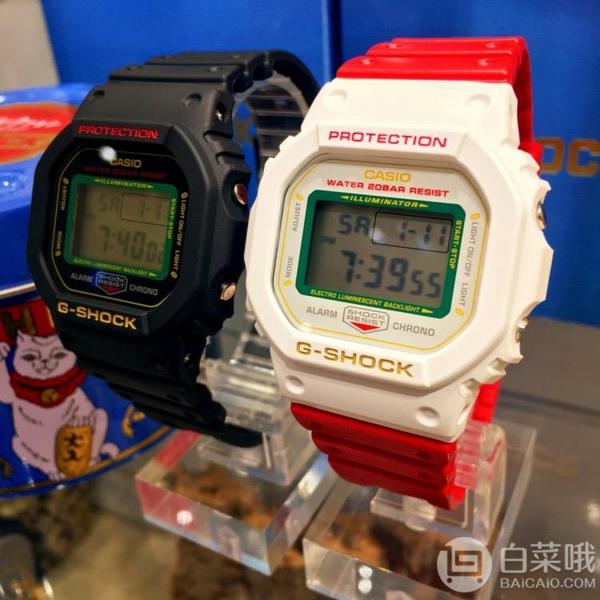 Casio 卡西欧 G-Shock系列 DW-5600TMN-7JR 招财猫 男士运动腕表733.11元