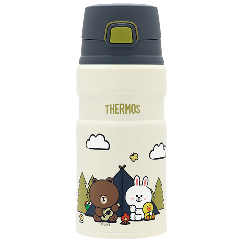 狂欢双11：膳魔师（THERMOS）保温杯户外露营系列大容量水杯不锈钢杯子便携