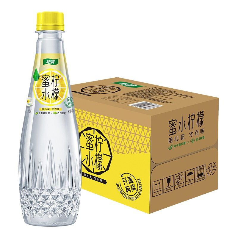 C'estbon 怡宝 蜜水柠檬 水果饮料 480ml*15瓶 箱装（蜂蜜+柠檬果汁饮料） 31.