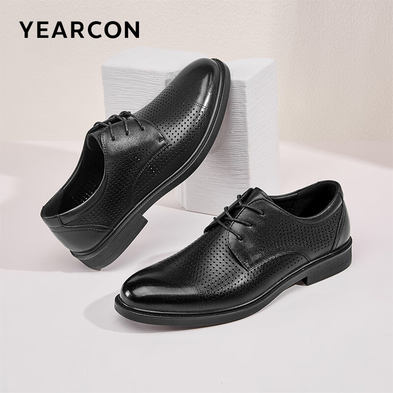 YEARCON 意尔康 男士商务正装鞋 96427W 黑色 41 154.9元（需用券）