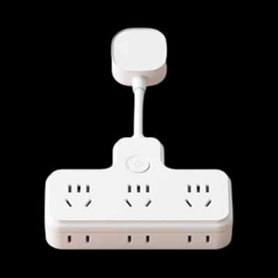 国际电工 多功能拓展插座 一转三位七孔排插 一键总控 9.9元包邮（需关注店