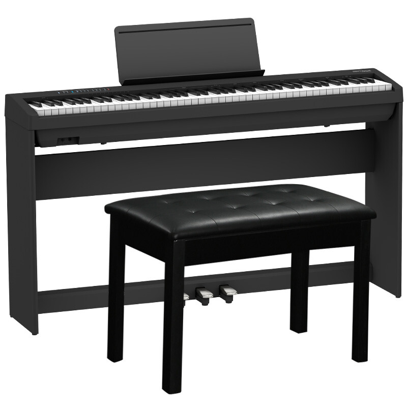 Roland 罗兰 FP-30X 电钢琴 88键力度键盘 黑色 原厂木架+三踏板+礼包 3980元（需