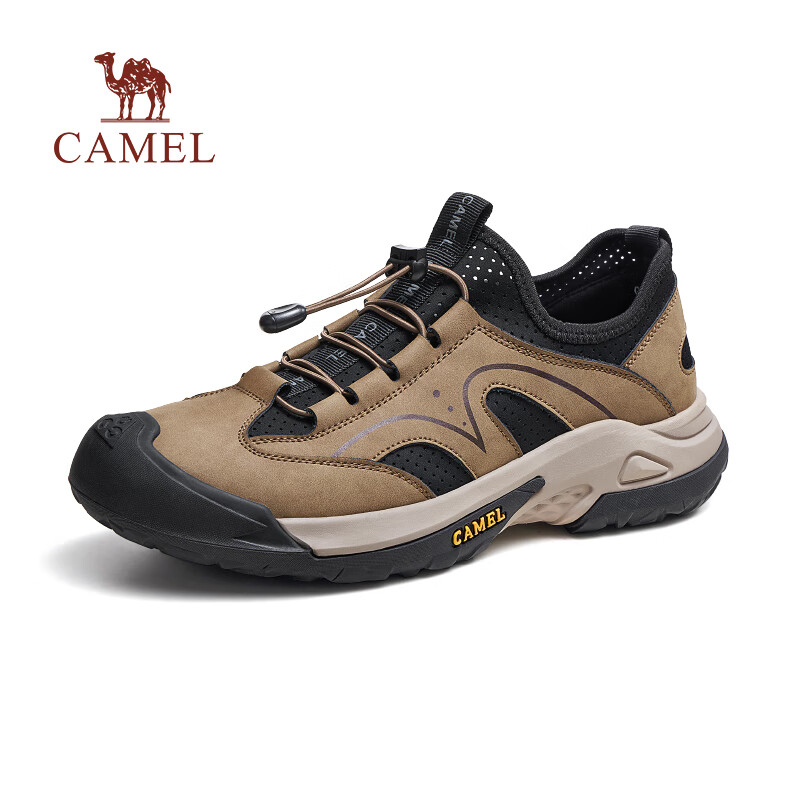 CAMEL 骆驼 户外鞋春季拼接网面免系徒步越野运动男鞋 G14S342019 卡其 43 277元