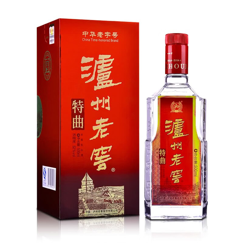 移动端、京东百亿补贴：泸州老窖 特曲第十代52度500ml*1瓶 浓香型白酒 258元