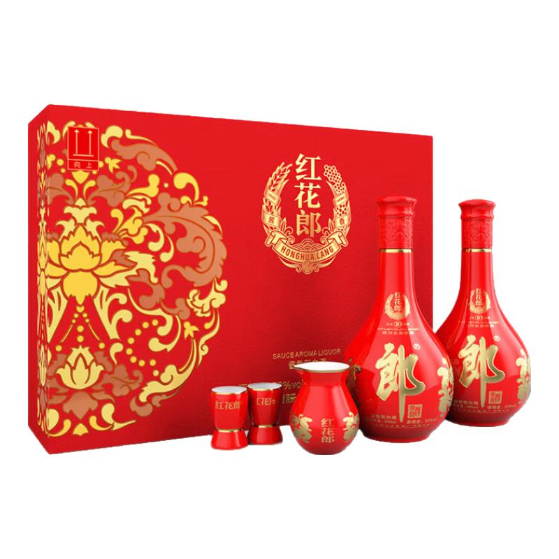 郎酒 红花郎10 4瓶 礼盒装 两提 760元（需用券）