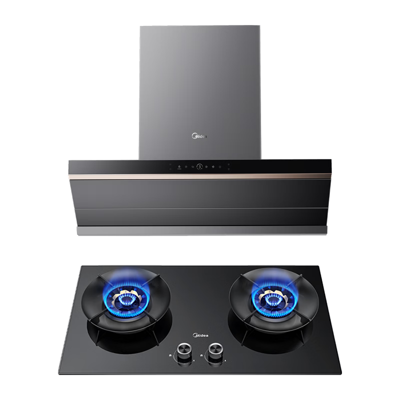 美的 28大吸力 烟灶套装小西梅ak7pro+Q529L-M