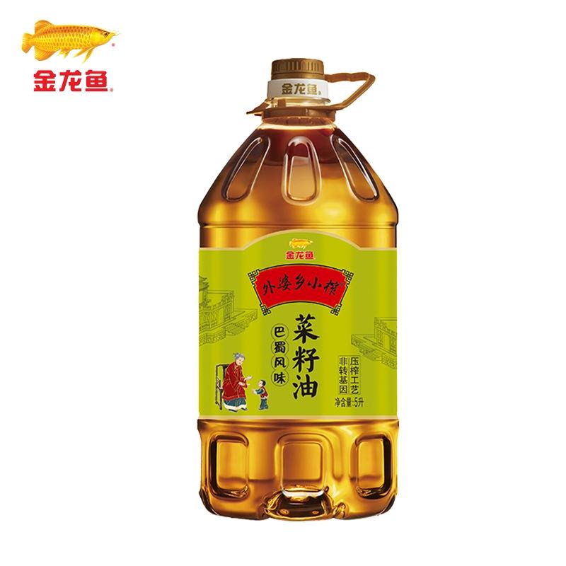 金龙鱼 菜籽油外婆乡小榨巴蜀风味菜籽油5L非转基因浓香菜油食用油 79.9元