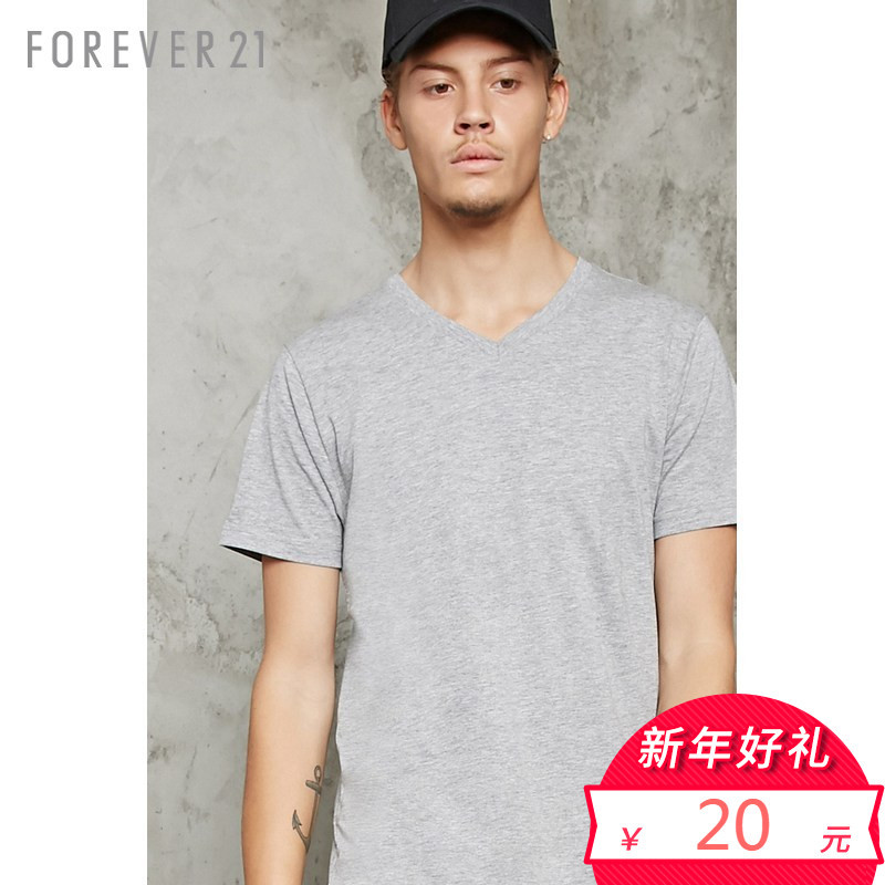 Forever21 男士百搭款T恤 20元，