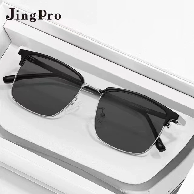 JingPro 镜邦 1.67MR-7近视太阳镜（含散光）+18032超酷双梁飞行员镜框多款可选 1