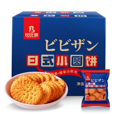 bi bi zan 比比赞 日式小圆饼干 海盐味 500g 4.9元（需用券）