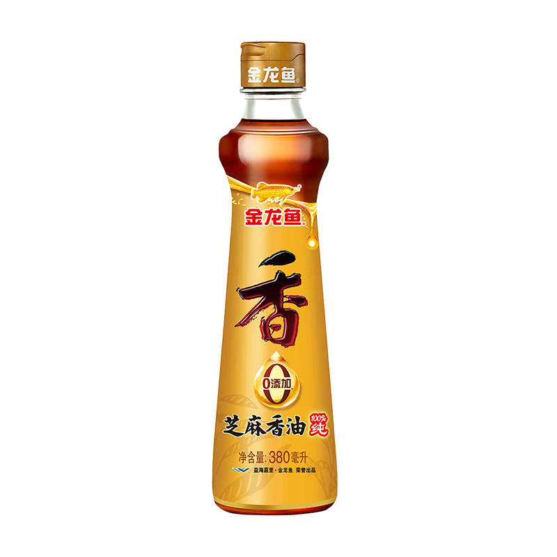 金龙鱼100﹪纯芝麻香油 零添加 凉拌调味油 220ml+100ml*2瓶 16.75元（需领券）