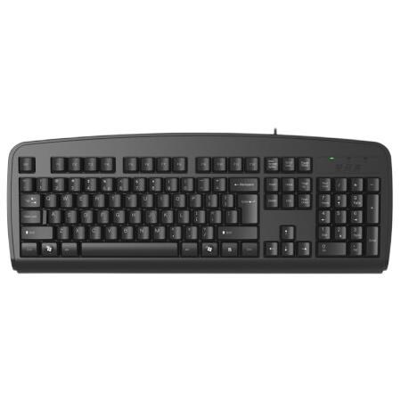 A4TECH 双飞燕 KB-8 104键 有线薄膜键盘 USB接口 黑色 无光 45元