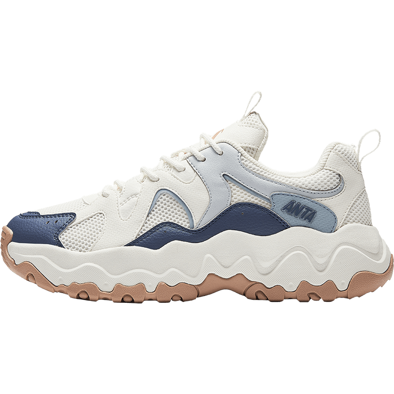 安踏 星岩 休闲鞋 春夏薄网通勤男鞋 软底舒适老爹鞋 厚底时尚运动鞋 148元