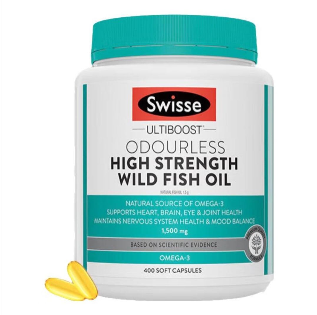 Swisse 斯维诗 高浓度无腥味鱼油1500mg400粒 160.05元